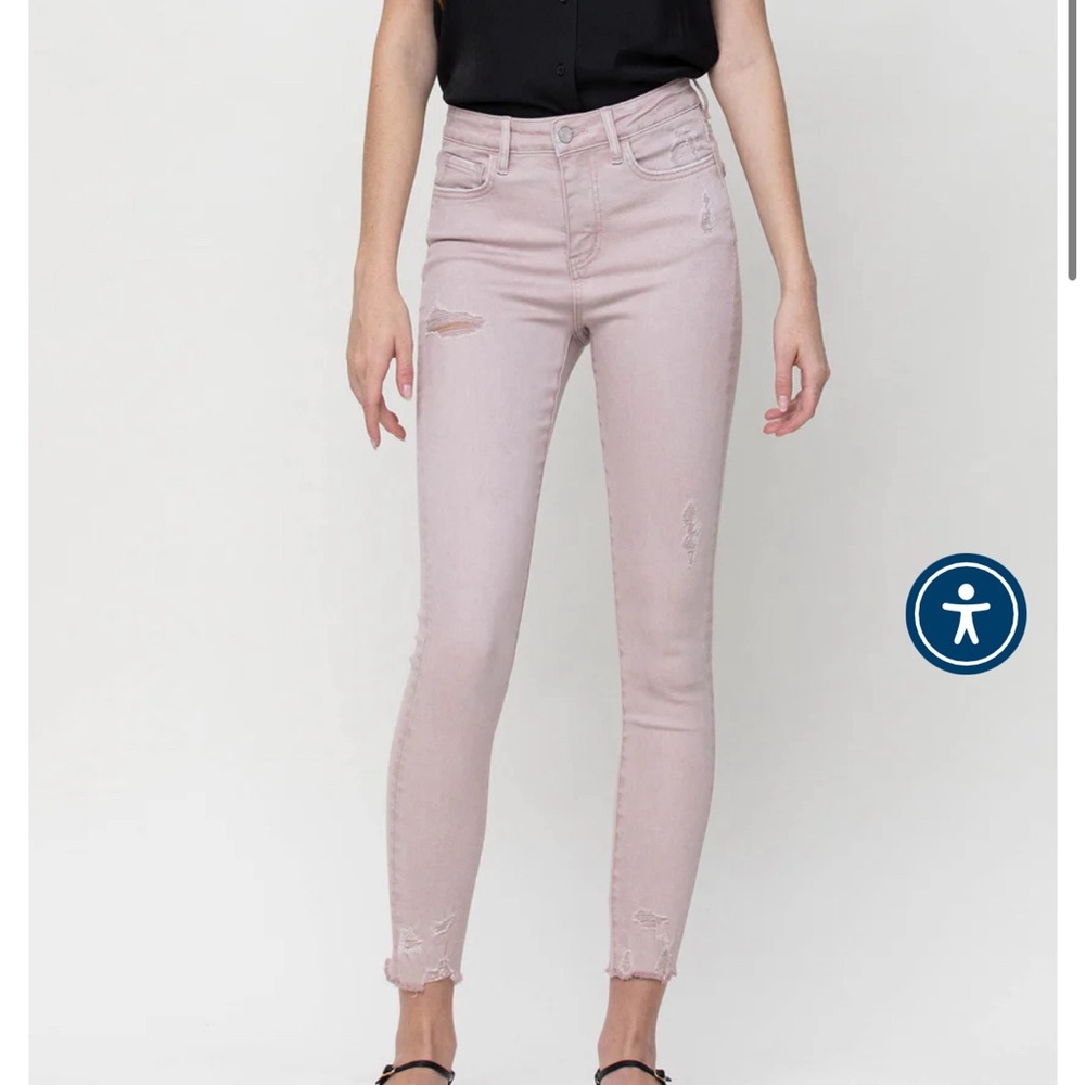 Vervet Jeans - Peony - High Rise Crop Skinny Jeans